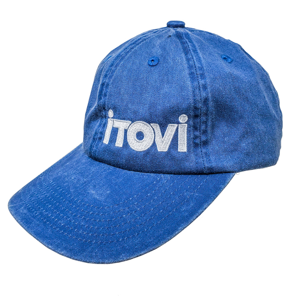 Port Authority Hat Steel Blue, White iTOVi Logo