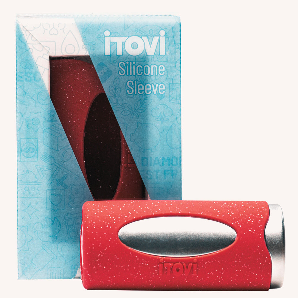 Silicone Sleeve - Red Sparkle
