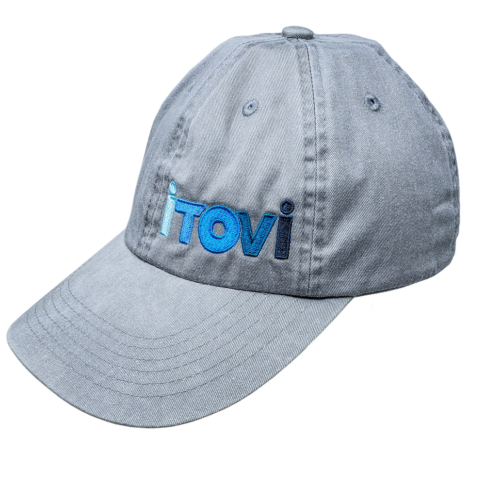 Port Authority Hat, Chrome with Gradient iTOVi Logo