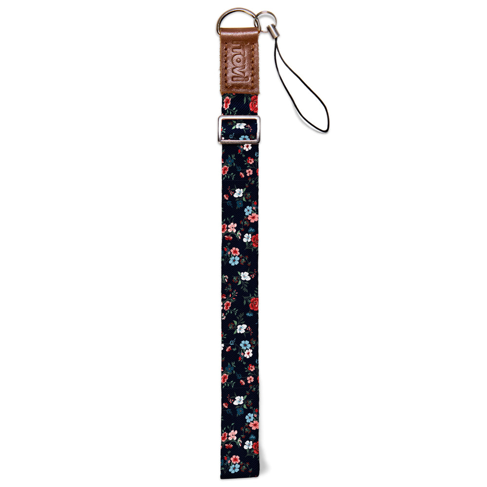 Dark Floral Lanyard