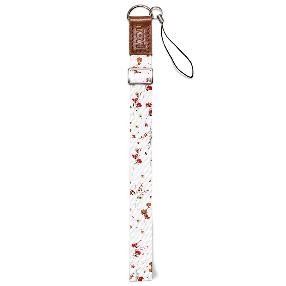 White Floral Lanyard
